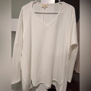 Elegant White Women's Top 1x